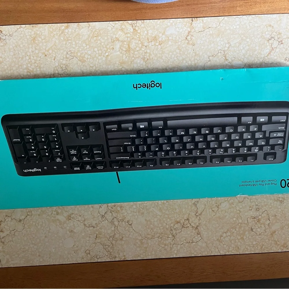 Logitech Teal and White Packaging